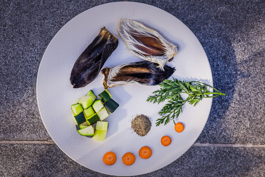 Oreille d'agneau avec poils — photo réelle du produit