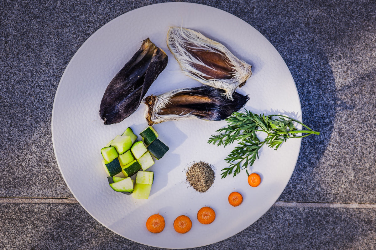 Oreille d'agneau avec poils — photo réelle du produit