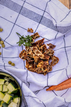 Cubes de viande de poitrine de canard — photo réelle du produit
