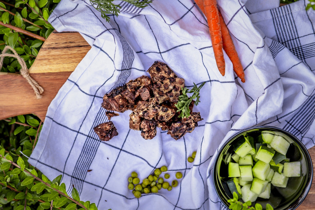 Mini cubes de poumon de cheval — photo du produit