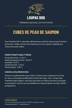 Étiquette LOUPAS DOG - Cubes de peau de saumon