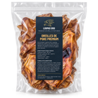 Visuel de présentation - Oreilles de porc premium dans un sachet transparent LOUPAS DOG