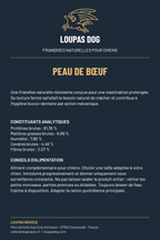 Étiquette LOUPAS DOG - Peau de bœuf