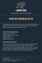 Étiquette LOUPAS DOG - Peau de chameau 15 cm
