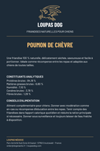Étiquette LOUPAS DOG - Poumon de chèvre