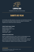 Étiquette LOUPAS DOG - Sabots de veau